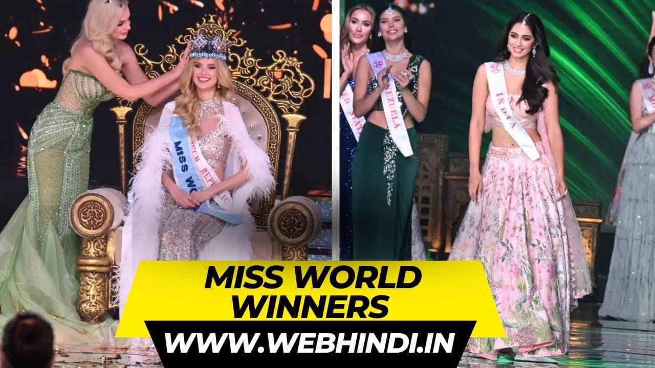 List of Miss World Winners in Hindi